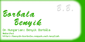 borbala benyik business card